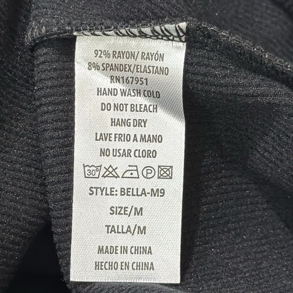 Black Ribbed Midi Dress - Picture 10 of 10